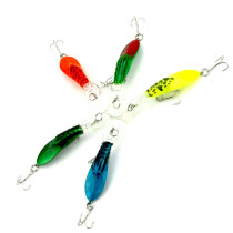 Floating Minnow Fishing Lure Bass Fishing Tackle Seawater Artificial Bait CrankBait with 10# treble Hooks,7cm/2.75in 4g/0.14oz