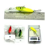 Floating Minnow Fishing Lure Bass Fishing Tackle Seawater Artificial Bait CrankBait with 10# treble Hooks,7cm/2.75in 4g/0.14oz