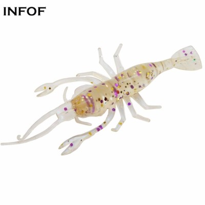 VBESTLIFE Soft Luminous Shrimp Lure Set, Soft Artificial Shrimp  Bait with Hooks 9cm 6 Color Luminous Shrimp Bait for Night Fishing : Sports  & Outdoors