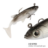 Soft Baits  with lead  jig hook Carp Fishing Lure 3.35   0.44oz Lifelike Silicone Bait Lead Fish Jig Saltwater Fishing Gear
