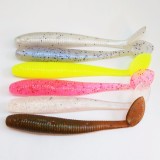 50 pieces/bag Mermaid Soft Bait 7cm UL Fishing Worm Swimbaits Soft Lure Carp Fishing Bait Fishing Lure Mixed Colors