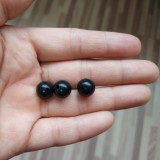 Soft Plastic Fishing Stop Round 3mm-12mm Black Soft Rubber Fishing Beads Rig Carp Fishing Accessories
