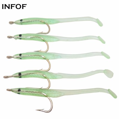 BEARKING-Eel Fishing Lure, Artificial Bait, Silicone Worm, Shad