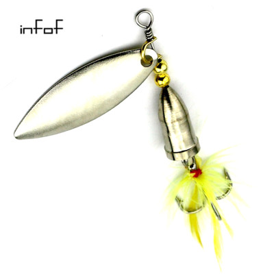 Luminous Spinnerbaits 15g/0.52oz Imitation Insects Spinner Bait Spoon Metal  Fishing Lure Spin Night Fishing Gear