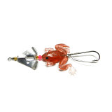 6g/7cm Soft  Frog Lure with Spinner  Buzzbaits Selicone Bait Top Water Bass Carp Fishing Bait