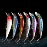 10 pieces/bag Intelligent LED Light Fishing Lure USB Rechargeable Fishing Lures Treble Hook Electronic Fishing Lamp Baits Lures For Lake
