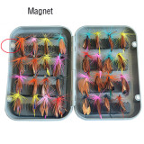 32 pieces/set  Fly Fishing Bait Artificial Butterfly Dry Fly Flies Hooks Durable Fishing Accessories Fly Bionic Hook Wing Lure
