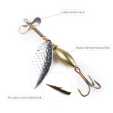 9.8cm 15g Spinner bait Spoon Fishing Lure Fishing Spoon Lure pesca Metal Jig Lure buzzbait Bass Fishing Tackle