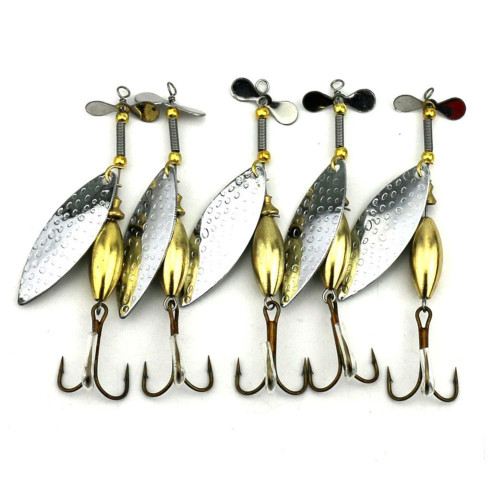 Fishing Lures DIY Kit Fishing Spoons Rigs Gold and Sliver Spinner Blades  Baits Copper Blades Making Easy Spin Spinner Bait Fishing Tackle 181pcs  Spoon