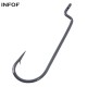 Fishing Worm Hooks for Soft Bait  Carbon Steel Carp Worm Hook 6#-5/0# Mustad Fish Hooks