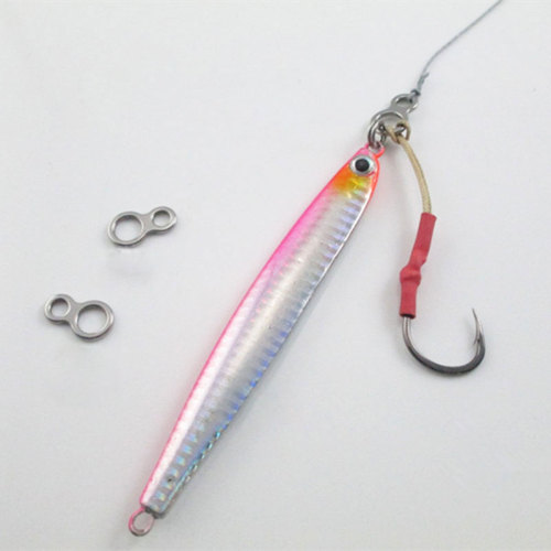 Double Solid Rings Swivel Stainless Steel 8 Shape Loops Fishing Connector  for Trolling Jigs Hook Saltwater