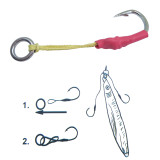Solid Rings Fishing Swivels for Assist Hooks Jig Lure Round Rig Ring Saltwater Fishing Accessories