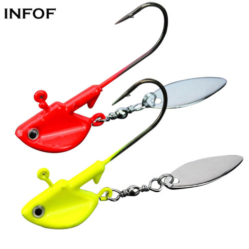 Jig Hook Jighead Fishing Hooks 6g 10g 12g 14g Fishing Jig Head Jigging Worm  Hook Single