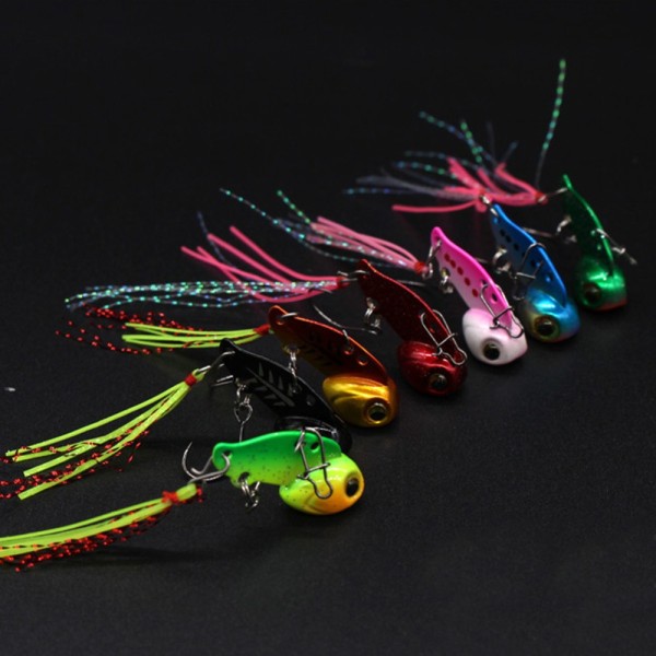  Metal VIB Fishing sink Lure bass Fishing Tackle Pin Feather Crankbait Vibration Spinner Sinking Bait 3 g /6 g