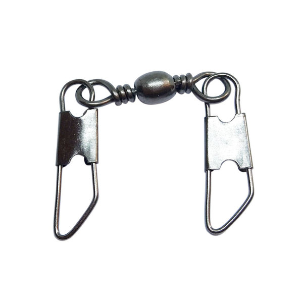 CRAZY SHARK 50pcs Fishing Barrel Swivels Rolling Swivels Fishing Connector Sea Fishing Rolling Bearing Snap Connector Carp Fishing Tackle Accessories Fishing Swivels For Freshwater Sea Fishing