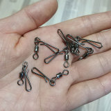 1000pcs Fishing Swivels with Hanging Snap Fast Link Fly Fishing Tackle Carp Fishing Connector