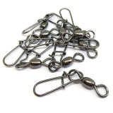 1000pcs Fishing Crane Swivel with Duo Lock Snap Saltwater Freshwater Ice Fishing Tackle Bass Fishing Accessories