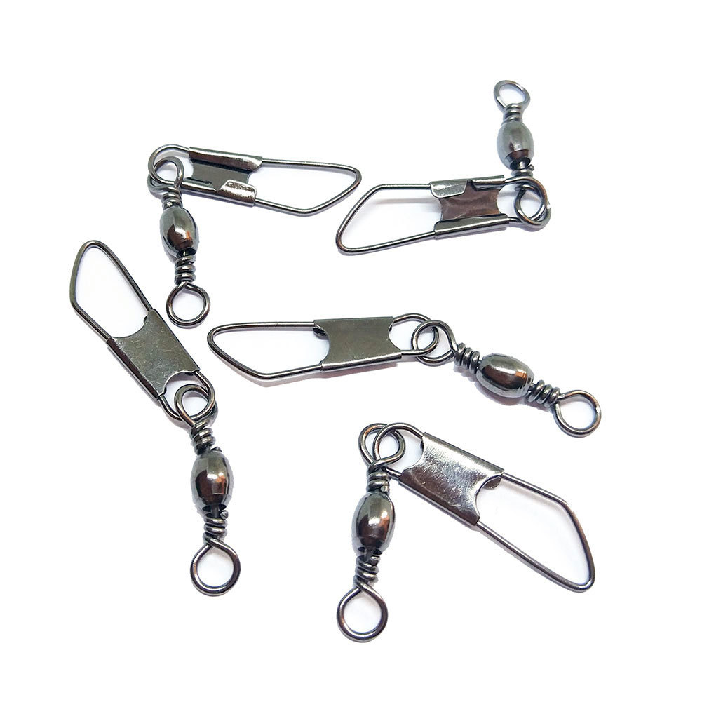 Fishing Barrel Swivel with Safety Snap Saltwater Freshwater Ice Fishing