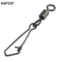 Stainless steel Fishing Rolling Swivel With Hooked Snap ,rated from 7 LB to 176 LB