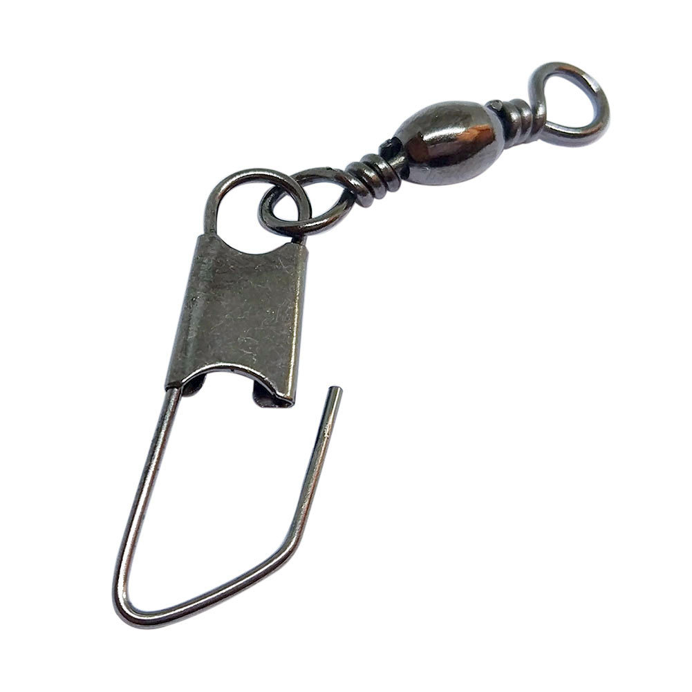 Fishing Barrel Swivel with Safety Snap Saltwater Freshwater Ice Fishing