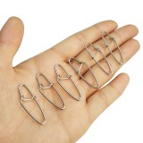 1000 pieces/bag Fishing Hooked Snap Swivels Fishing Connector #0-#6 Snap Hook Link Feeder Carp Fishing Tackle Accessories