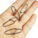 1000 pieces/bag  Fishing Swivels Snap  Hooks Fishing Connector Lock Snap Hooked Stainless Steel Feeder Carp Fishing Equipment