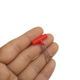 1000 pieces/bag Fishing Sinker Slider with Hooked Snap  Saltwater  Fishing Connector Swivel Snap Terminal Tackle