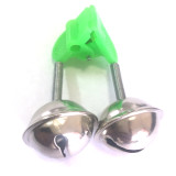 500 pieces/bag Fishing Rod Bells Fishing Bite Alarms Rod Clamp Tip Clip Bells Ring Green ABS Fishing Accessory