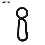 1000pcs Carp Fishing Accessories Quick Change Link Clips Snap Matte Black Carp Fishing Connector for Lures or Jigs