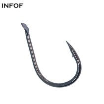 1000 pieces/bag Fishing Hook Ise Nissan Stainless Steel Size 1#-13# Single Circle Hook Fishhook Carp Fishing Hook