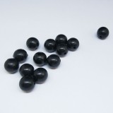 1000 pieces/bag Soft Plastic Beads Round 3mm-12mm Black Soft Rubber Fishing Beads Rig Carp Fishing Accessories