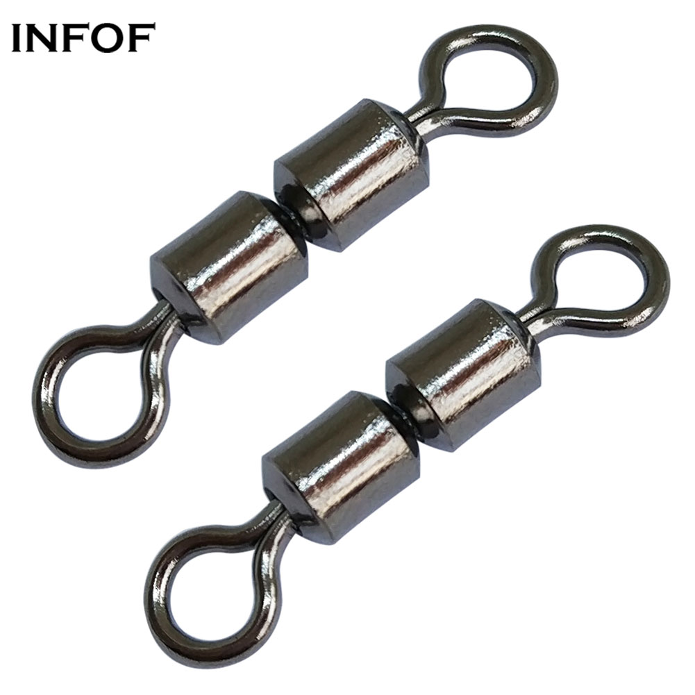 thumbnail image 2 of Trabucco High Speed Double Rolling Swivels – Sizes 4, 6, & 8 (10-Pack) For Saltwater Fishing 2 of 4