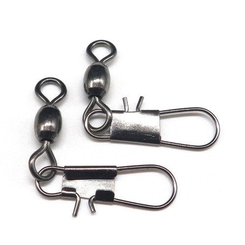 fishing crane swivel with interlock snap,rated from 15lb to 125 lb