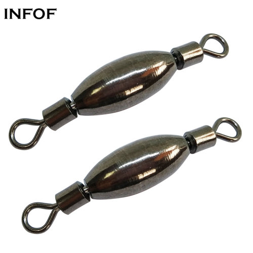 rolling swivel with brass weight，fishing sinker,0.039 oz to 0.4 oz
