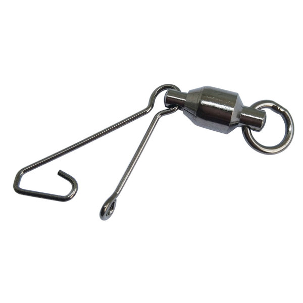 Fishing Ball Bearing Swivels with hooked fast link snap