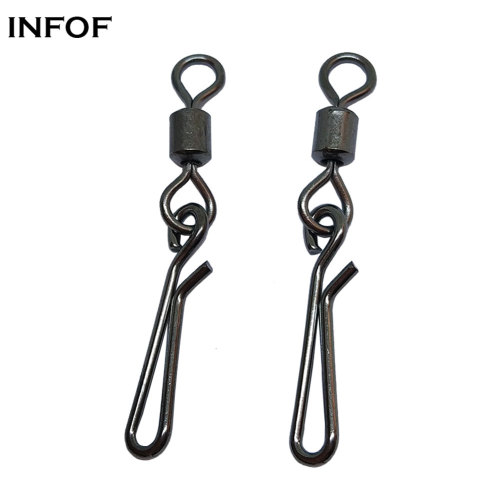 Fishing Swivels Rolling Swivel with Hanging Snap Carp Fishing Tackle,rated  from 7lb to 46 lb