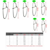 Stainless steel Fishing Hooked snap  ,rated from 13 LB to 145 LB
