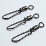 Stainless Fishing  Rolling Swivel with T shape Snap size 3/0 to size 10,rated from 29 LB to 210 LB