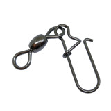 Stainless steel  Fishing Crane swivel with Duo Lock  snap ,rated from 15 LB TO 145 LB