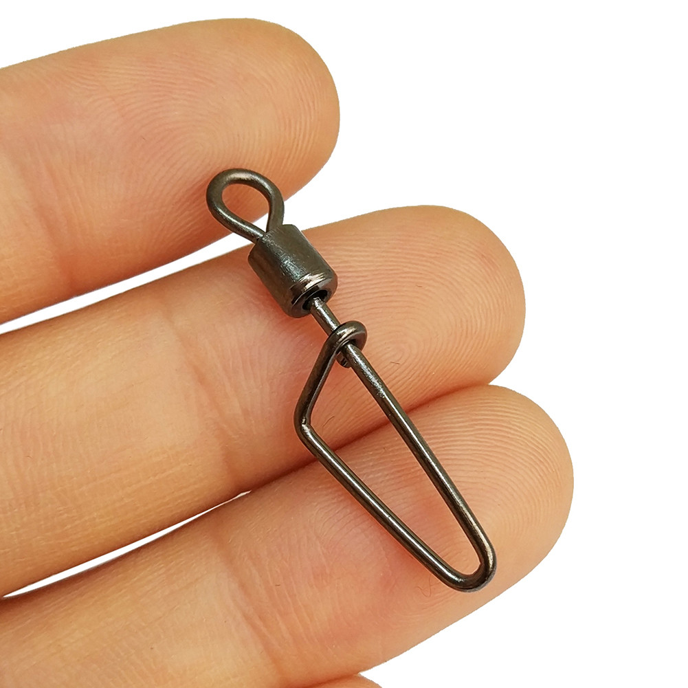 Fishing Rolling Swivel Snap Clips Connector - 9km-dwlife