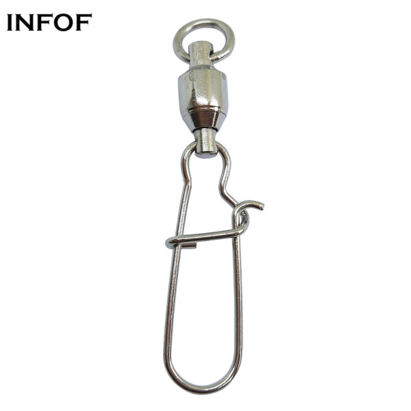 Fishing ball bearing swivel with duolock snap ,Rated from 24 LB to 300 LB