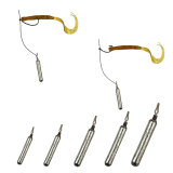 Skinny Lead Drop Shot Fishing Weights Sinkers Multiple Sizes for Bass Trout Crappie Catfish by