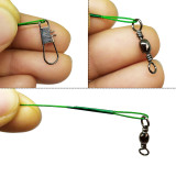 Fishing Leader Wire Tooth Proof Stainless Steel Fishing Leader Line with swivels Snap Kits Connect Tackle Lures Rig   or Hooks