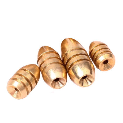 Fishing Sinkers 1.8g/3.5g/5g/7g/10g Copper Worm Weights Bullet Shape Fishing  Accessories Casting Sinker