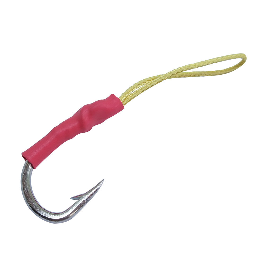 Steel Fishing Hooks with Line kev fishhooks Barbed Sea Hooks Fishing
