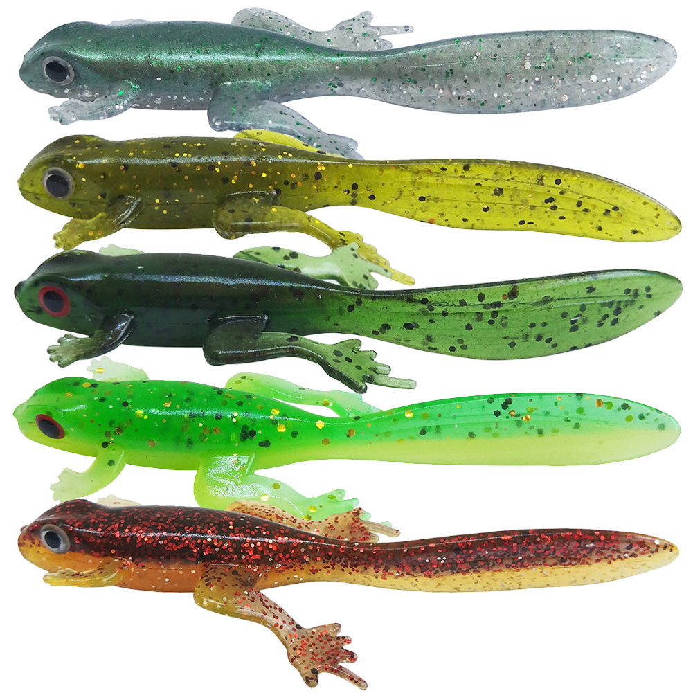 10pc ASST FROG SAMPLER Pro Soft Plastic Frogs Bass Fishing Lures Topwater  Baits
