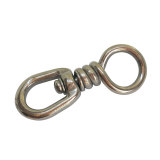Stainless Steel Fishing Swivel, Hook Lure Connector High Strength for Tuna Longline Sea Saltwater Fishing