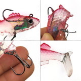 T taill Soft Baits Fishing Lure Lifelike Wobblers Shad Isca Artificial Bionic Worm Rubber Jigging Swim Sea fishing Bait