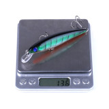 Plastic Laser Minnow Fishing bait with steel beads inside ,4# treble hook, hard Fishing lures,4.33 /11cm,0.47oz/13.4g