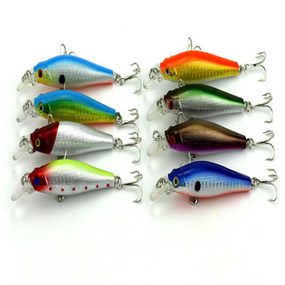 Wholesale Fishing Minnow Bait with 6 # treble hooks , 3.34 /8.5 CM